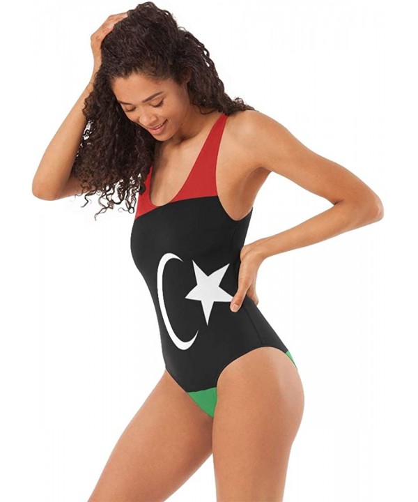 Womens Swimsuits Mexican Flag One Piece Tankini Girls Monokini - Libyan Flag - CF18R2MCEL8 $25.07-One-Pieces