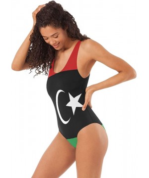 Womens Swimsuits Mexican Flag One Piece Tankini Girls Monokini - Libyan Flag - CF18R2MCEL8 $25.07-One-Pieces