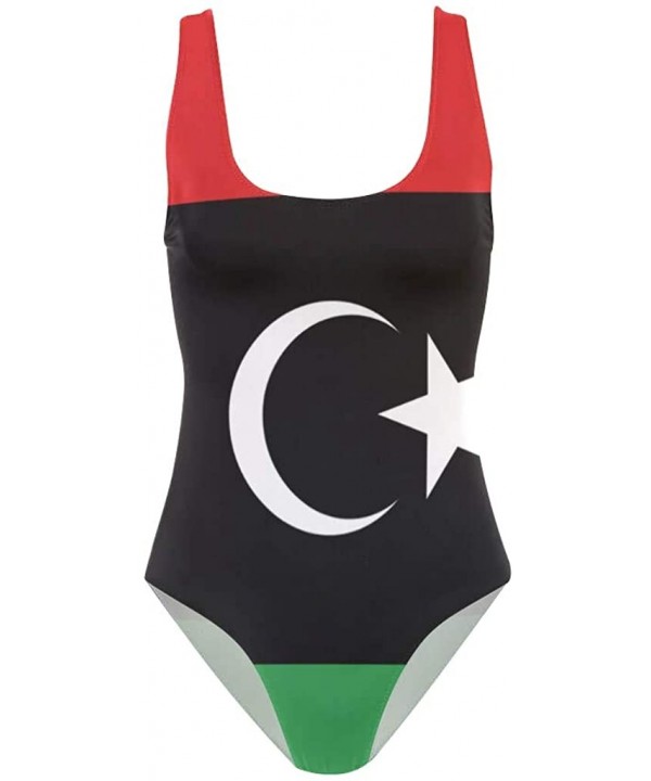 Womens Swimsuits Mexican Flag One Piece Tankini Girls Monokini - Libyan Flag - CF18R2MCEL8 $25.07-One-Pieces