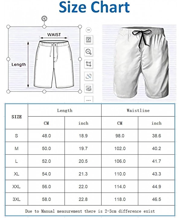 Miller Lite Men's Beach Shorts Summer Quick Dry Swimming Pants - White1 - CR19C2R9INI $26.73-Board Shorts