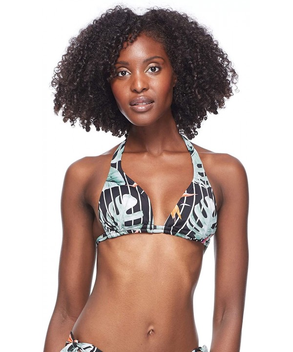 Women's Celeste Triangle Slider Bikini Top Swimsuit - Tokelau Floral Print - CR18Z050HTX $43.05-Tops