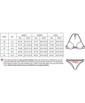 Women's Mermaid Bandeau Push Up Bikini top Bikini Swimwear(FBA) - B-white - CR187AMMHUD $13.90-Tankinis