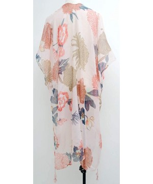 Women's Lightweight Beach Cover up Swimsuit Kimono Cardigan with Fashion Bohemian Floral Print - Print11-pj - C5199L3XACT $18...