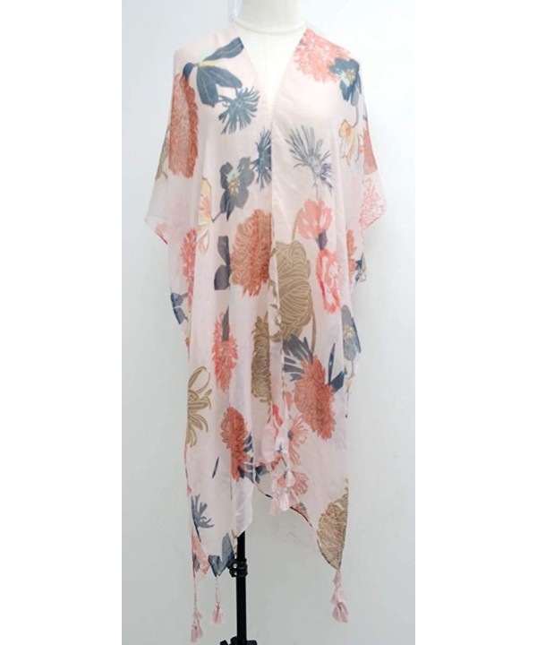 Women's Lightweight Beach Cover up Swimsuit Kimono Cardigan with Fashion Bohemian Floral Print - Print11-pj - C5199L3XACT $18...