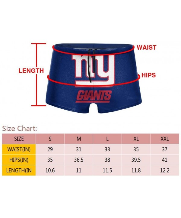 Men's Boxer Swimwear New York Giants Panties Surfing Shorts Swimming Trunks - New York Giants - C819D853YHZ $27.89-Briefs