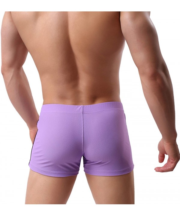 Premium Men's Swim Trunks- Hot Men's Swim Shorts-Quick Dry Beach Shorts- Mode Design Men's Swimwear. - Purple - CI18HTNM445 $...