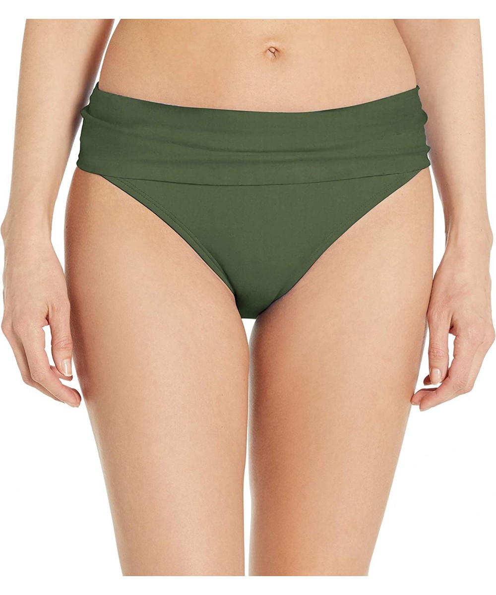 Women's Aloha Banded Bikini Bottom Swimsuit - Rainforest - CV18722ZXY4 $25.72-Tankinis