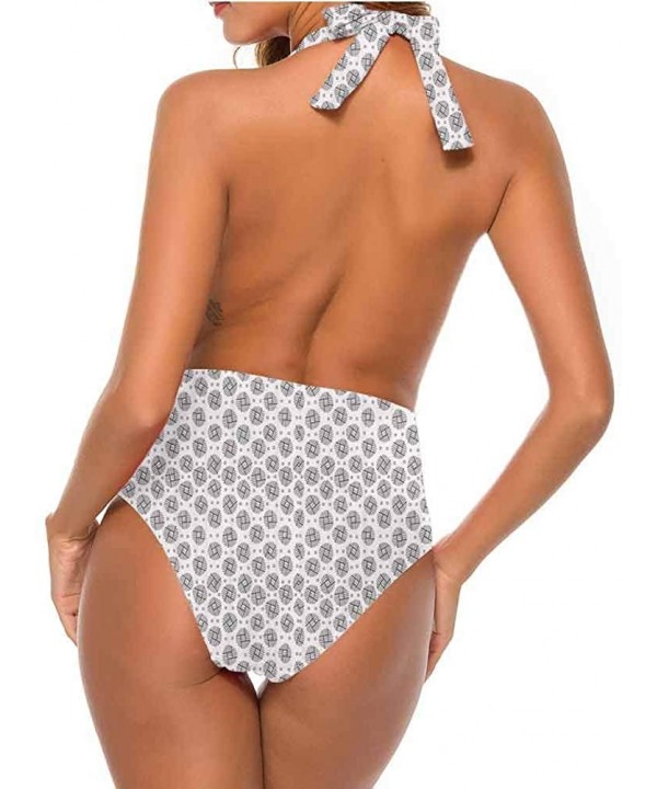 Women Bandage Bikini Set Ornate Seasonal Motifs Great on All Body Types - Multi 03 - CS19CAO8SRU $37.35-Cover-Ups