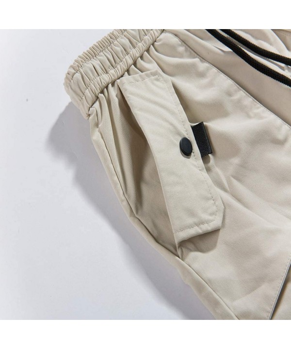 Men's Tooling Pants-Men's Summer Fashion Beach Pants and Shorts Comfortable Short - Beige - C218TT6XA8T $24.50-Board Shorts