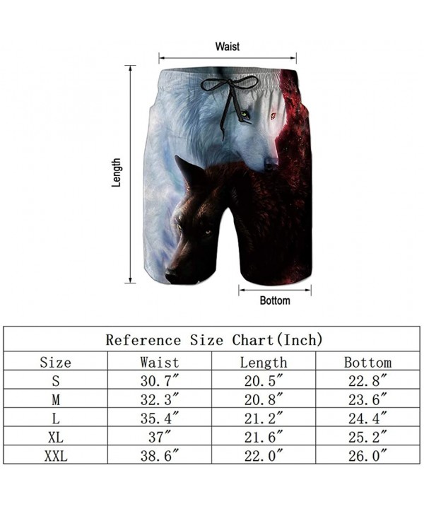 Men's 3D Print Tank Tops Quick Dry Lion Gym Board Short Hawaii Swim Trunks for Summer Beach - Grey Red - CA18QUS8OSH $13.72-B...