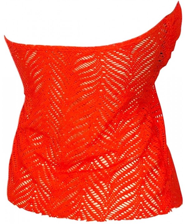 Crochet Bandeau Halter Tankini Top Watermelon (S) - CY184WS4UN3 $14.50-Tankinis