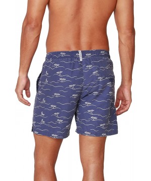 Performance Men's Quick Dry SPF50+ Swim Trunks Water Shorts Swimsuit Beach Shorts with Mesh Lining - Whales - C2194RQR5R2 $33...