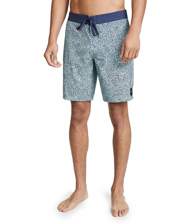 Men's Va Print 19" Trunk - Silver - CY18M7DITQI $29.82-Board Shorts