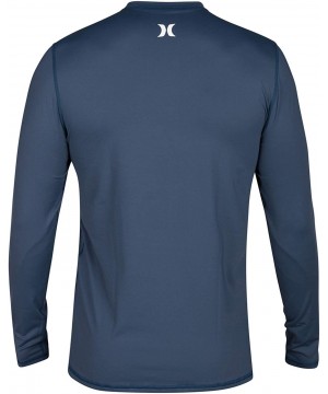 Men's One & Only Long Sleeve Sun Protection Rashguard - Squadron Blue//White - CW185QY8MWG $20.13-Rash Guards