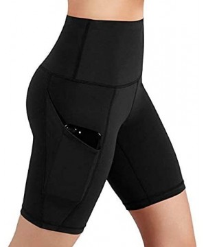 Yoga Shorts for Women Short Length-High Waist Tummy Control Workout Compression Running Athletic Fitness Yoga Shorts - Z1-bla...