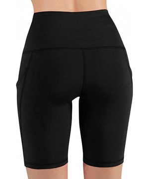 Yoga Shorts for Women Short Length-High Waist Tummy Control Workout Compression Running Athletic Fitness Yoga Shorts - Z1-bla...