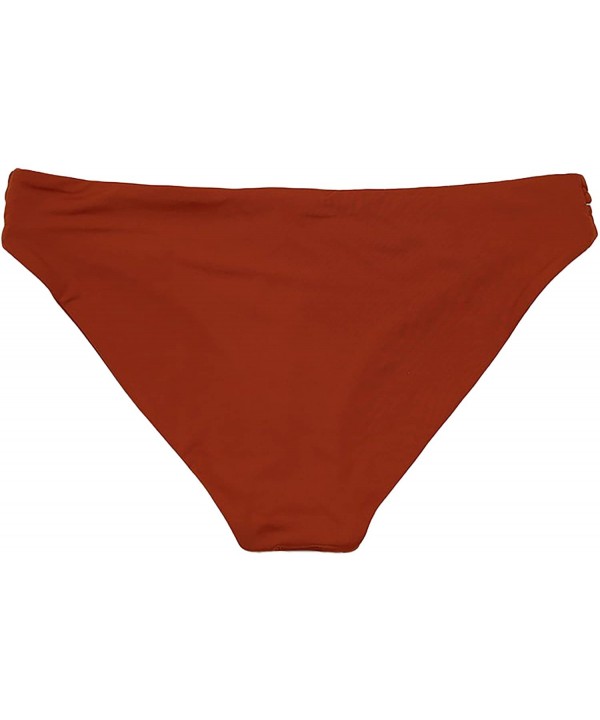 Women's Seamless Cutout Moderate Coverage Bottom - Rust - CI18CY4RLQ2 $18.09-Bottoms