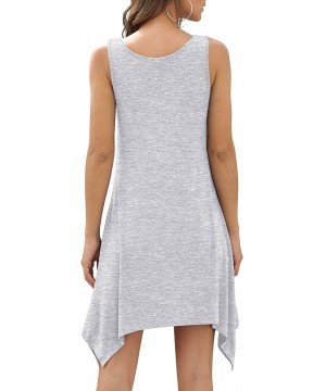 Women's Swimsuit Cover Ups Summer Swing Casual Beach Dress - Light Grey - CK199Q2OWYG $19.41-Cover-Ups