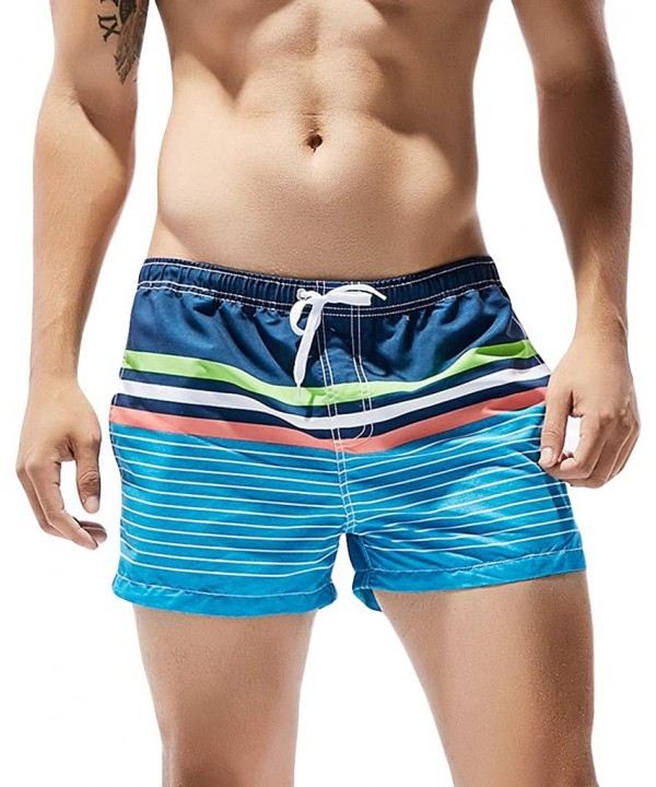 SwimmingTrunks for Men Men's Quick Dry Swim Shorts with Mesh Lining - Green - CN18NULDZQC $18.75-Trunks