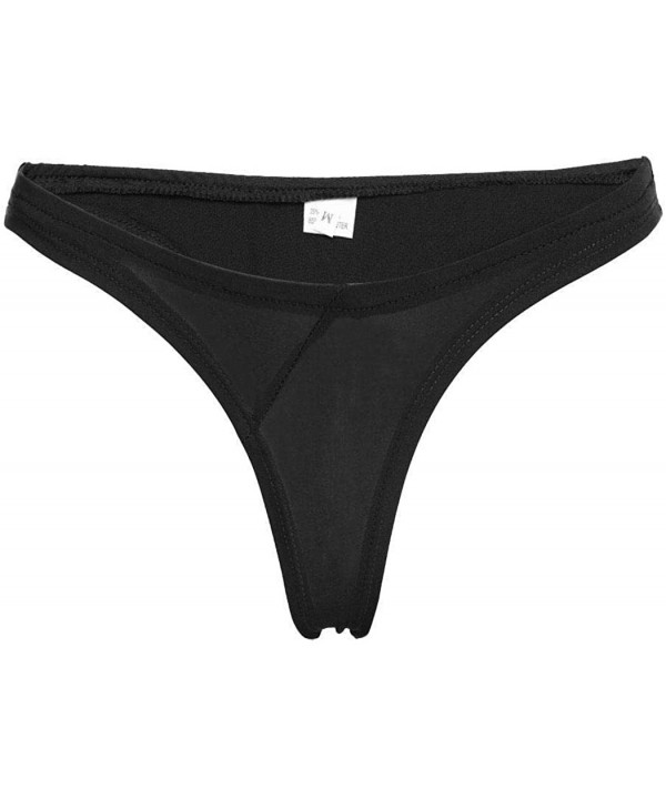 Women's Hot Summer Brazilian Beachwear Bikini Bottom Thong Swimwear - Black - CZ197QWCR6R $10.85-Tankinis