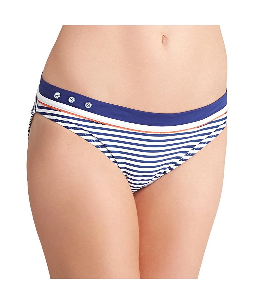 Lucille Classic Pant - Navy Stripe - CG11M3DQGHF $15.58-Bottoms