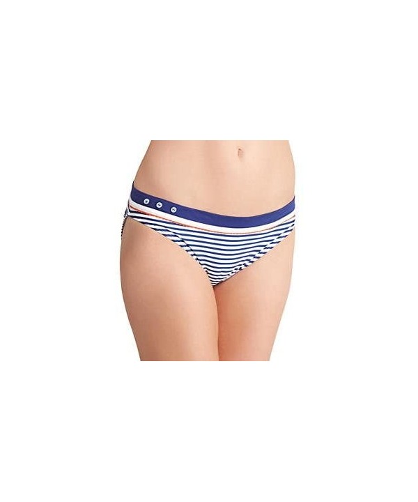 Lucille Classic Pant - Navy Stripe - CG11M3DQGHF $15.58-Bottoms