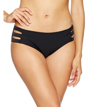 Women's Strappy Bathing Suit Bottom Full Coverage Bikini Bottom - Black(strappy) - CT185KEOCIU $19.51-Tankinis