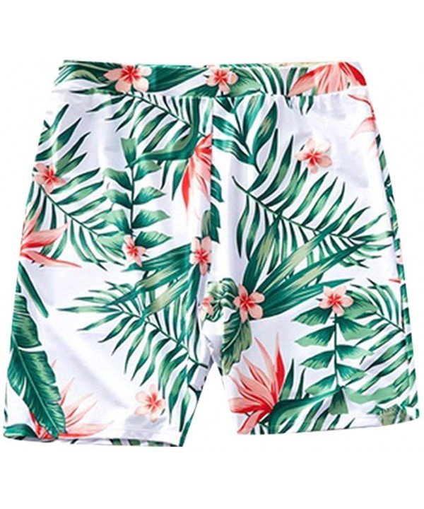 Family Matching Set Swimwear Bathing Suit Men Leaf Print Swimsuit Pants Shorts Beach Trunks Surfing Sport M-L2 - Dad - CD196G...