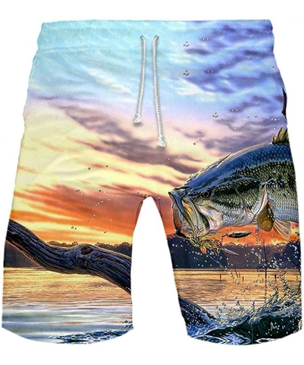 Men's 3D Printed Funny Swim Trunks Quick Dry Beachwear Sports Running Shorts - G Yellow - CC196AQ9O3G $11.81-Board Shorts