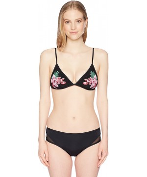 Junior's Love On Tropcut Out Hipster Bikini Bottom - Black - CL185QII6EL $19.06-Tankinis