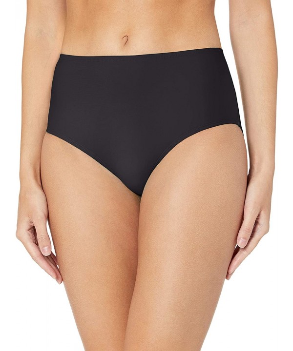 High-Waisted Bikini Bottoms- Bathing Suit- Swimsuits for Women - Black - CC18N0XQ8AY $18.20-Tankinis