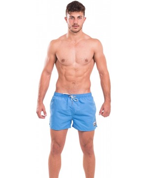 Men's Beach Board Shorts Swimwear Swimsuits Swim Surfing Boxer Trunks - Blue - CA18EMROHGZ $24.03-Board Shorts