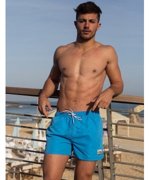 Men's Beach Board Shorts Swimwear Swimsuits Swim Surfing Boxer Trunks - Blue - CA18EMROHGZ $24.03-Board Shorts