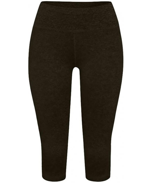 High Waist Out Pocket Fitness Pants-Tummy Control-Women Workout Leggings Sports Running Yoga Athletic Yoga Pant - B-armygreen...