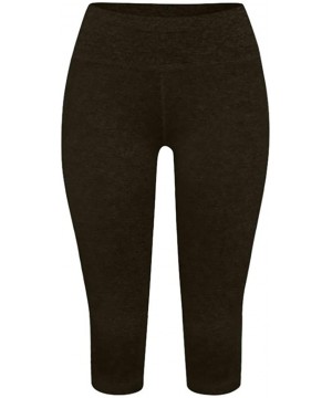 High Waist Out Pocket Fitness Pants-Tummy Control-Women Workout Leggings Sports Running Yoga Athletic Yoga Pant - B-armygreen...