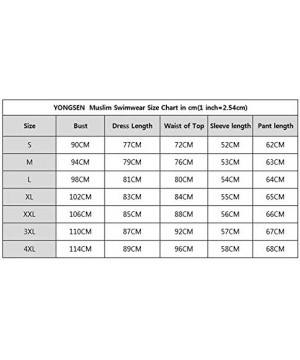 Muslim Swimwear Women Plus Size Islamic Swimsuit Short-Sleeved Burkinis - Multi - C5187KCW58R $31.91-Tankinis