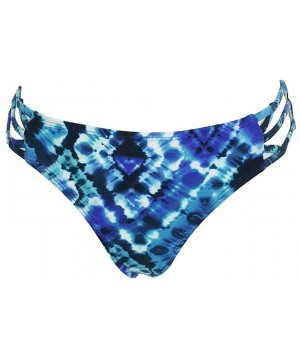 Womens Tie-Dye Hipster Bikini Swim Bottom Blue S - CS18OZAY4IU $10.26-Bottoms