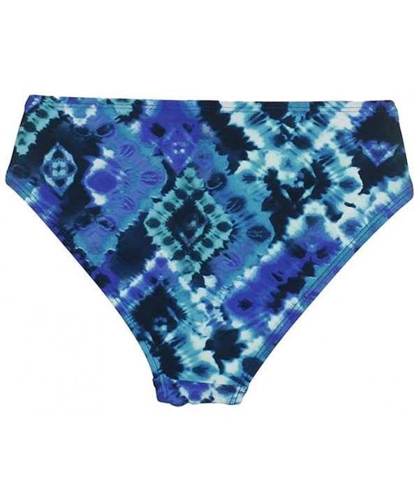 Womens Tie-Dye Hipster Bikini Swim Bottom Blue S - CS18OZAY4IU $10.26-Bottoms