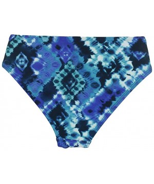 Womens Tie-Dye Hipster Bikini Swim Bottom Blue S - CS18OZAY4IU $10.26-Bottoms