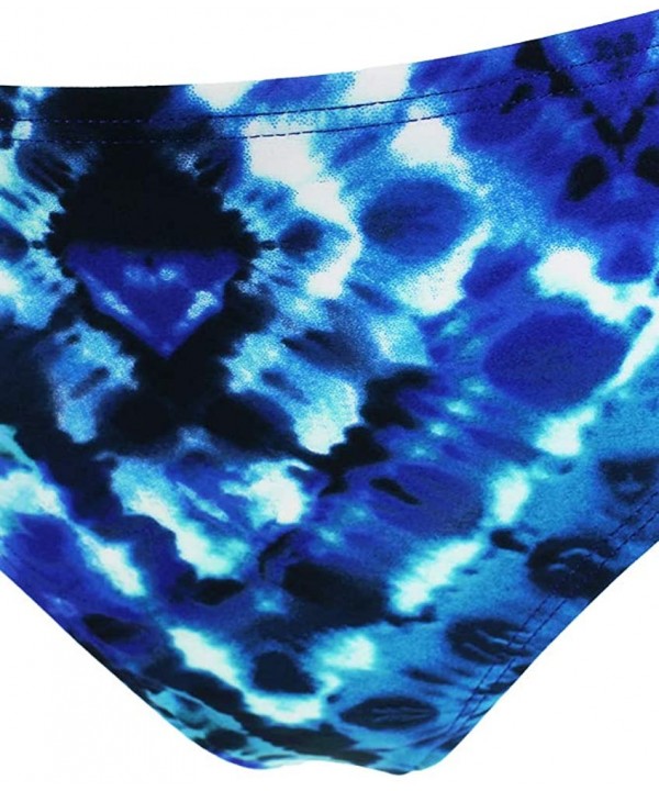 Womens Tie-Dye Hipster Bikini Swim Bottom Blue S - CS18OZAY4IU $10.26-Bottoms