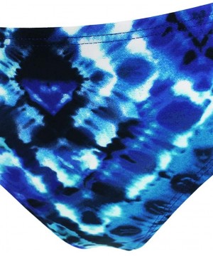 Womens Tie-Dye Hipster Bikini Swim Bottom Blue S - CS18OZAY4IU $10.26-Bottoms