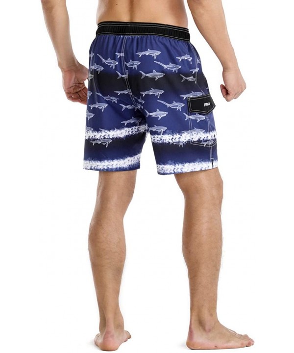 Men's Quick Dry Soft Relaxed Fit Drawstring Swim Trunks - Deep Blue-329 - CF196R227H2 $25.06-Trunks