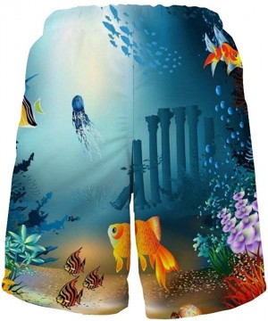 Zen Brushstroke Circle Chinese Meditation Art Beach Shorts - Style3 - C8190NCTE5L $27.14-Trunks