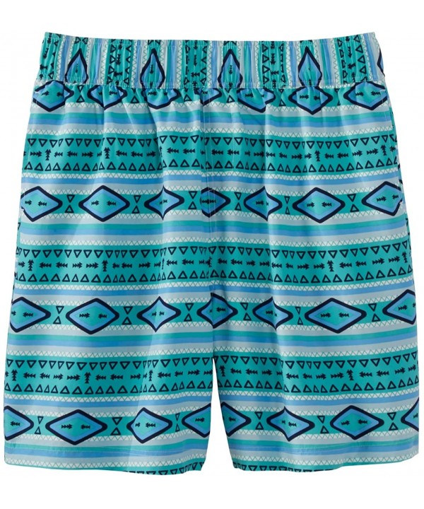 Men's Big & Tall Printed Swim Trunks - Poolside Geo (1361) - CT19769LGS5 $20.58-Trunks