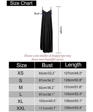 Women's Summer Casual Sleeveless V Neck Strappy Split Loose Dress Beach Cover Up Long Cami Maxi Dresses with Pocket - Dark Gr...