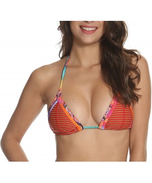 Kokua Triangle Bikini Top - Rouge - CM18SL5ZZEM $30.88-Tops