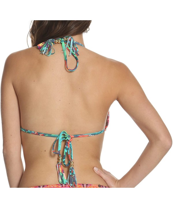 Kokua Triangle Bikini Top - Rouge - CM18SL5ZZEM $30.88-Tops