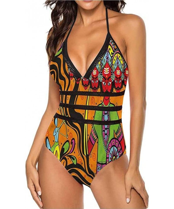 Beach Swimwear Bathing Suit Hippie Ombre Boho Fits All Different Body Types - Multi 06 - CE190WUQ0GO $40.13-Bottoms