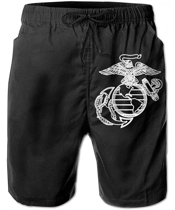 USMC Drawstring Swim Trunks Quick-Drying Beach Shorts for Men - Usmc-7 - CT18I8ICMS8 $21.60-Board Shorts