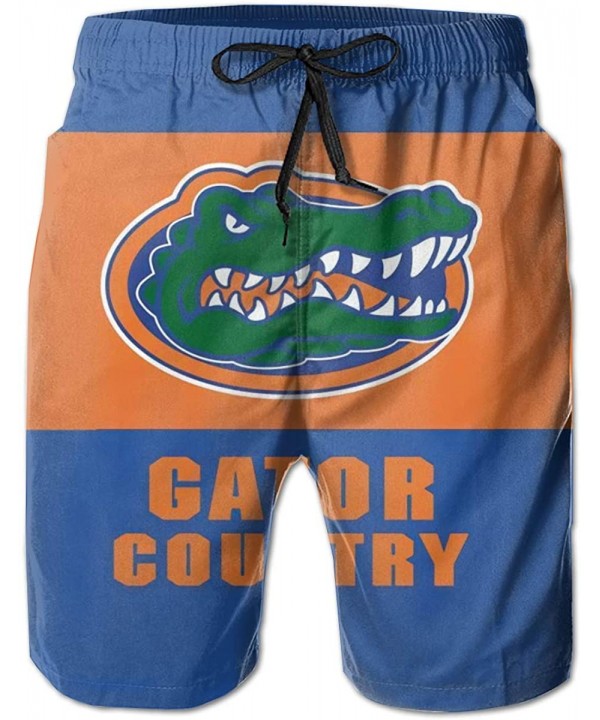 Men's Quick Dry Swim Shorts with Mesh Lining Swimwear Bathing Suits Leisure Shorts - Florida Gators-26 - CV19CD5ISA9 $33.15-B...